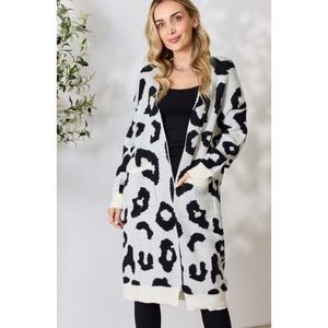 Ivory Leopard Print Cardigan